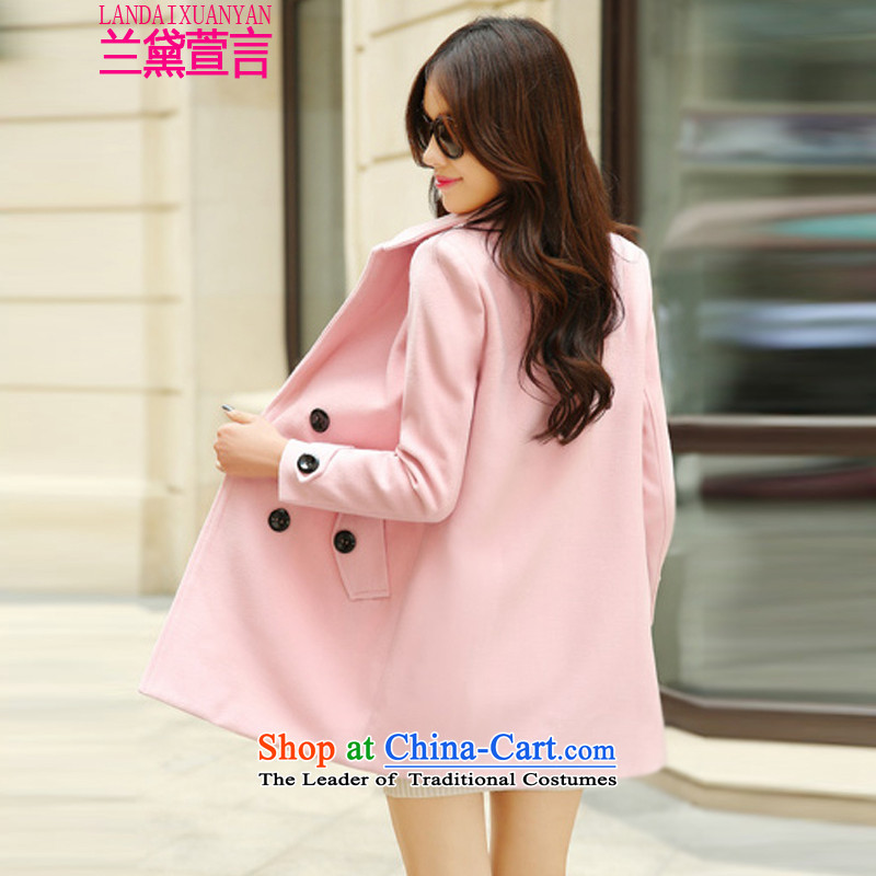 Lauder Xuan statement? female COAT 2015 gross autumn and winter new girl who won in the decoration long coats jacket gross? female 8,890pink , L Lauder Xuan (LANDAIXUANYAN) , , , shopping on the Internet