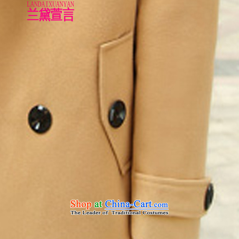 Lauder Xuan statement? female COAT 2015 gross autumn and winter new girl who won in the decoration long coats jacket gross? female 8,890pink , L Lauder Xuan (LANDAIXUANYAN) , , , shopping on the Internet