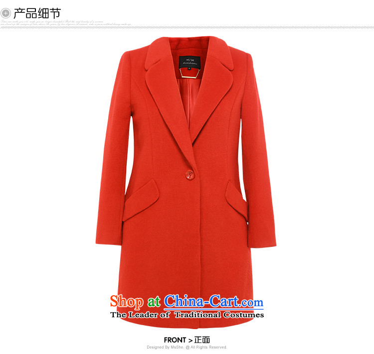 Msshe xl women 2015 MM thick winter clothing New 45% wool thick hair? overcoat perilla leaves, it rose red 5XL picture, prices, brand platters! The elections are supplied in the national character of distribution, so action, buy now enjoy more preferential! As soon as possible.