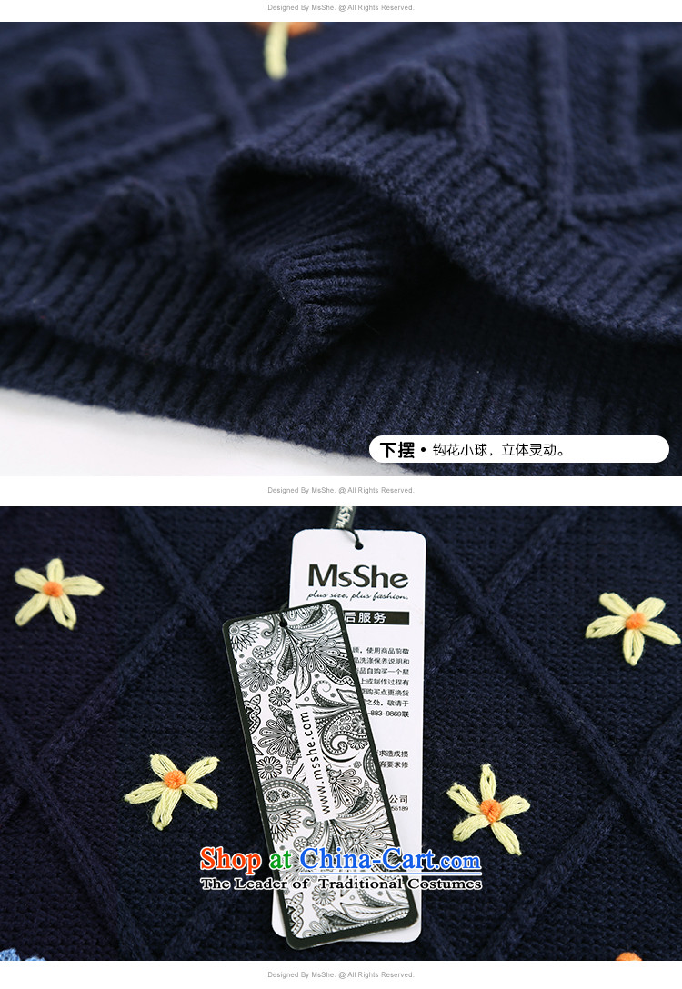 To increase the number msshe women 2015 New Autumn and Winter Sweater in embroidery MM thick long 8637 Blue 3XL picture, prices, brand platters! The elections are supplied in the national character of distribution, so action, buy now enjoy more preferential! As soon as possible.