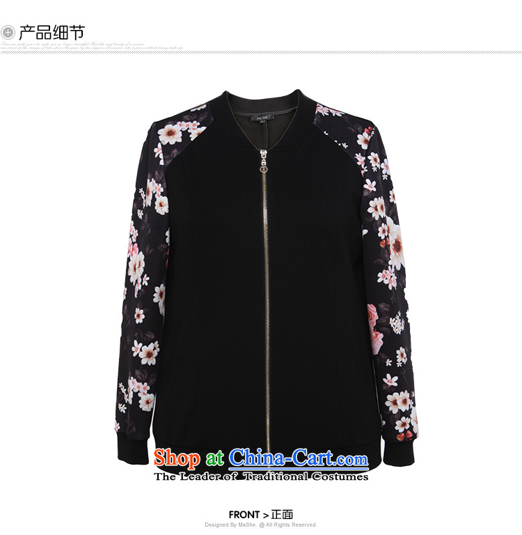 Msshe xl women 2015 new autumn and winter Fat MM fashion jacket 11156 pre-sale black toner flower XL Photo, prices, brand platters! The elections are supplied in the national character of distribution, so action, buy now enjoy more preferential! As soon as possible.