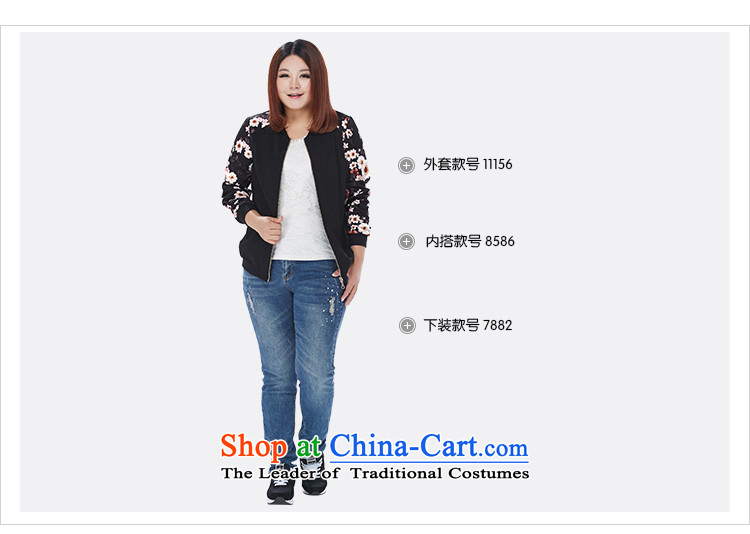 Msshe xl women 2015 new autumn and winter Fat MM fashion jacket 11156 pre-sale black toner flower XL Photo, prices, brand platters! The elections are supplied in the national character of distribution, so action, buy now enjoy more preferential! As soon as possible.