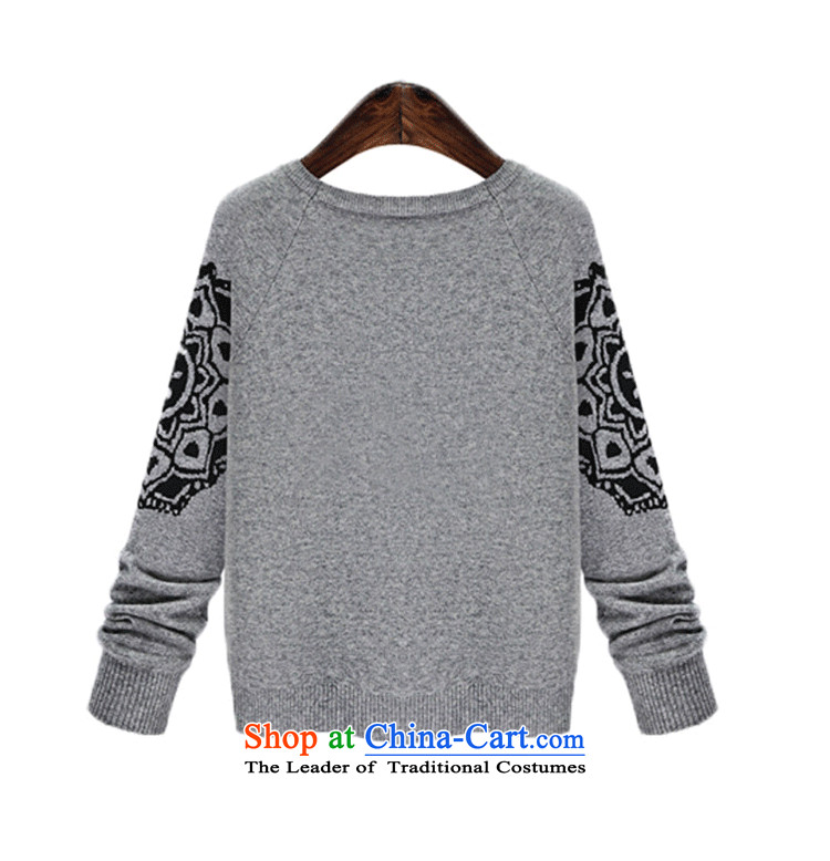Xiang Jiang 2015 new autumn and winter extra-thick mm autumn female) Video t-shirt 200 catties thin thick Coated Knit Sweater Knit sister 5231 large gray code 5XL picture, prices, brand platters! The elections are supplied in the national character of distribution, so action, buy now enjoy more preferential! As soon as possible.
