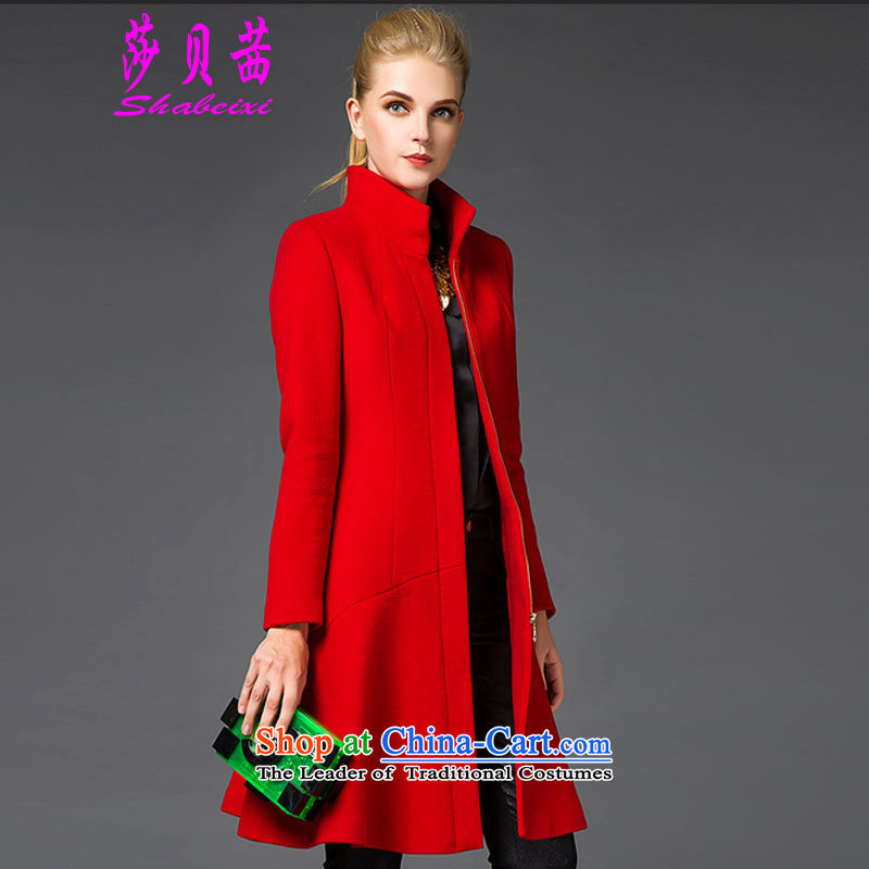 Elizabeth Bessie 2015 winter new gross girls jacket? long black overcoat so Sau San Mao , L, Elizabeth Bessie (shabeixi) , , , shopping on the Internet