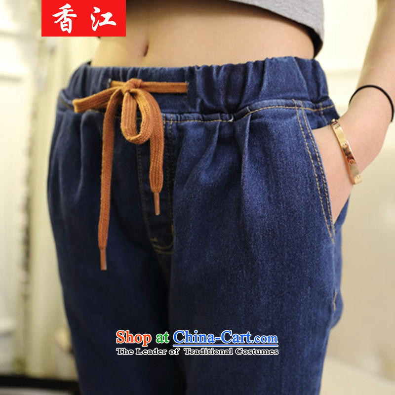 Xiang Jiang to intensify the tension around his waist trousers female autumn cowboy stretch the lint-free thick cowboy pencil trousers and skinny legs trousers 200 graphics catty thick sister 1002 plus lint-free high-code XL, Xiang Jiang , , , shopping on the Internet