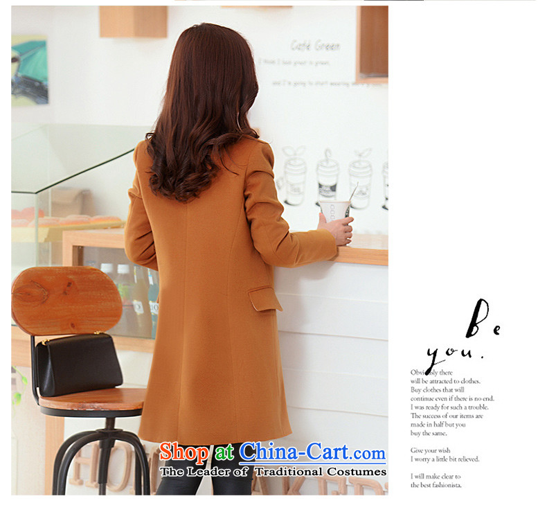 The story about 198 gross 2015 autumn and winter coats female new gross? female Korean version of the jacket long thick simple wool Sau San? female winter coats of a wool coat brown XS picture, prices, brand platters! The elections are supplied in the national character of distribution, so action, buy now enjoy more preferential! As soon as possible.