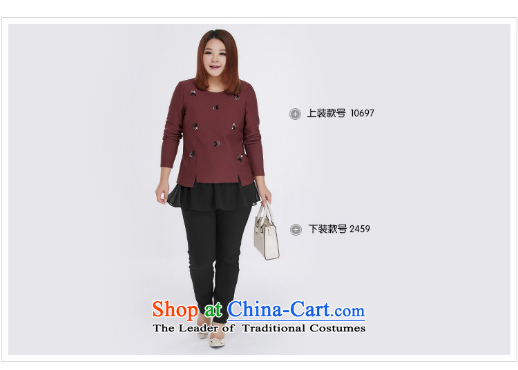 Large msshe women 2015 new autumn and winter round-neck collar thick sister in long long skirt shirt thick 10697 Bourdeaux 4XL Photo, prices, brand platters! The elections are supplied in the national character of distribution, so action, buy now enjoy more preferential! As soon as possible.