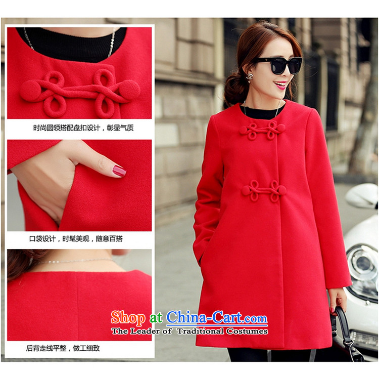 The Korean version of the long A7A gross? windbreaker female autumn and winter long-sleeved line button and No for a wool coat cashmere overcoat large 1663 pink XL code picture, prices, brand platters! The elections are supplied in the national character of distribution, so action, buy now enjoy more preferential! As soon as possible.