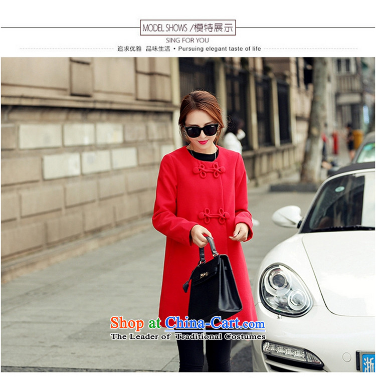 The Korean version of the long A7A gross? windbreaker female autumn and winter long-sleeved line button and No for a wool coat cashmere overcoat large 1663 pink XL code picture, prices, brand platters! The elections are supplied in the national character of distribution, so action, buy now enjoy more preferential! As soon as possible.