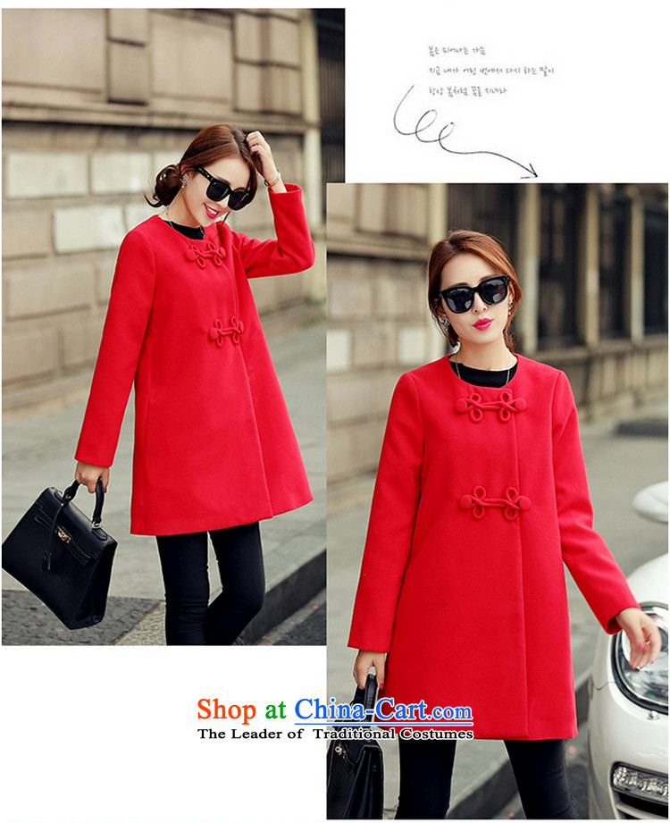 The Korean version of the long A7A gross? windbreaker female autumn and winter long-sleeved line button and No for a wool coat cashmere overcoat large 1663 pink XL code picture, prices, brand platters! The elections are supplied in the national character of distribution, so action, buy now enjoy more preferential! As soon as possible.