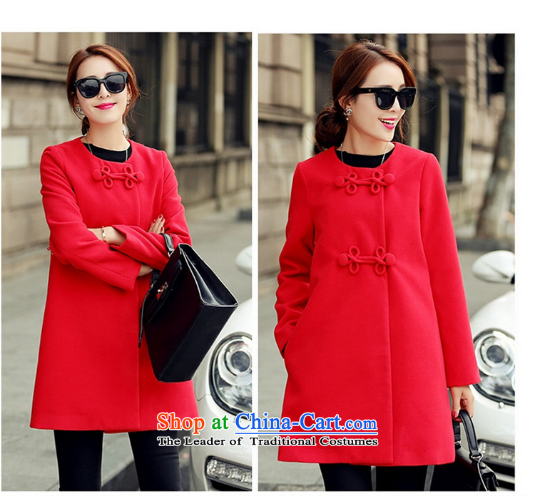 The Korean version of the long A7A gross? windbreaker female autumn and winter long-sleeved line button and No for a wool coat cashmere overcoat large 1663 pink XL code picture, prices, brand platters! The elections are supplied in the national character of distribution, so action, buy now enjoy more preferential! As soon as possible.