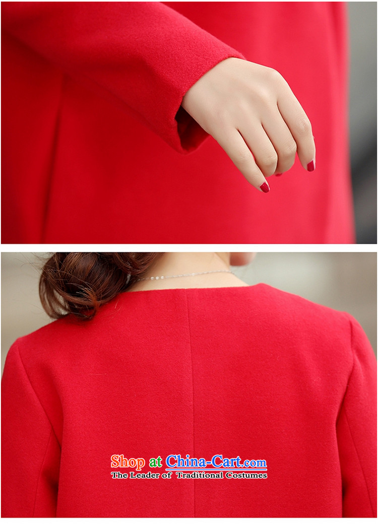The Korean version of the long A7A gross? windbreaker female autumn and winter long-sleeved line button and No for a wool coat cashmere overcoat large 1663 pink XL code picture, prices, brand platters! The elections are supplied in the national character of distribution, so action, buy now enjoy more preferential! As soon as possible.