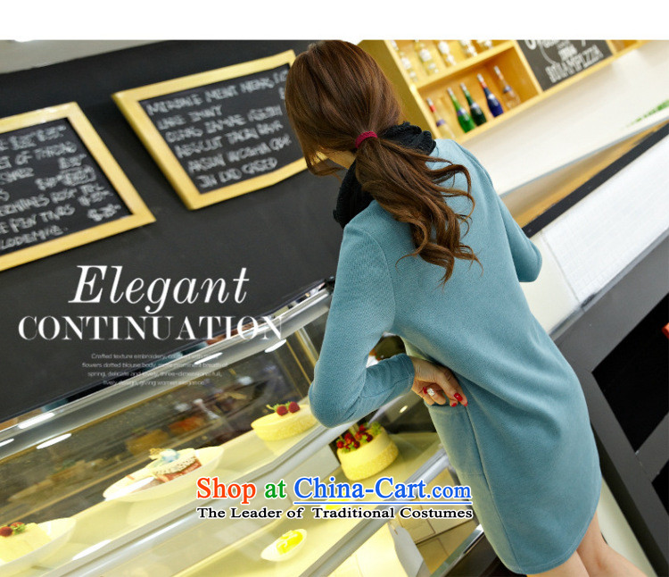 Morning to 2015 autumn and winter female new ultra large lady knitted dresses round-neck collar stylish long-sleeved solid color coated apron long black shirt 3XL( forming the recommendations 150-165¨catties) Picture, prices, brand platters! The elections are supplied in the national character of distribution, so action, buy now enjoy more preferential! As soon as possible.