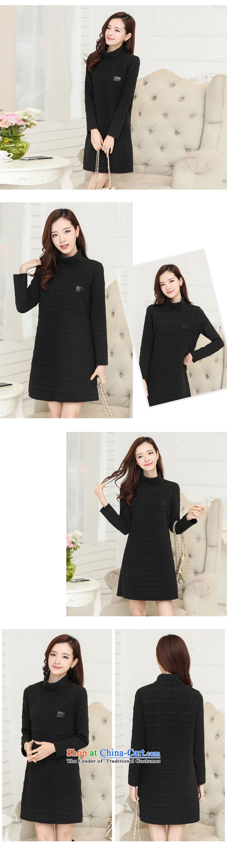 Small Flower of 2015 autumn and winter new larger female arts van leisure long-sleeved dresses #M1038 CARBON XL Photo, prices, brand platters! The elections are supplied in the national character of distribution, so action, buy now enjoy more preferential! As soon as possible.