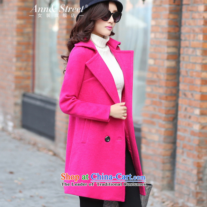 Anne Road 2015 new Korean Sleek and versatile Solid Color Sau San video in double-thin long coats gross Jacket - in this red M, Anne Avenue (annstreet) , , , shopping on the Internet