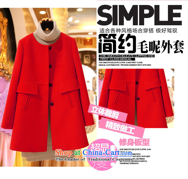 Nocca larger gross coats women 2015 will fall and winter new Korean high-end thick mm round-neck collar long-sleeved sweater in long coats thick black hair? 3XL picture, prices, brand platters! The elections are supplied in the national character of distribution, so action, buy now enjoy more preferential! As soon as possible.