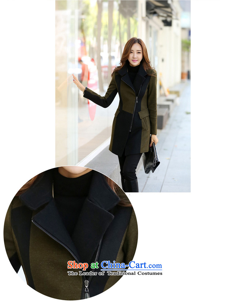 2015 Autumn winter thick female personality temperament fashion, Ms. long hair? coats long-sleeved jacket warm wind Army Green M picture, prices, brand platters! The elections are supplied in the national character of distribution, so action, buy now enjoy more preferential! As soon as possible.