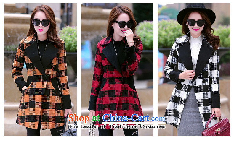 The YOYO optimization with 2015 Winter new handsome stylish thin Korean Sau San video temperament V1700 gross? jacket black and white checkered picture of M, prices, brand platters! The elections are supplied in the national character of distribution, so action, buy now enjoy more preferential! As soon as possible.