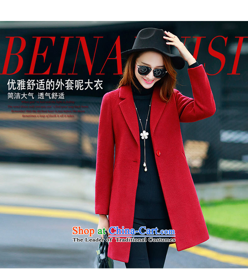 The suspension of the autumn and winter 2015 Yuen new Korean version in Sau San long minimalist jacket coat of gross?? 15669 Female Red L picture, prices, brand platters! The elections are supplied in the national character of distribution, so action, buy now enjoy more preferential! As soon as possible.