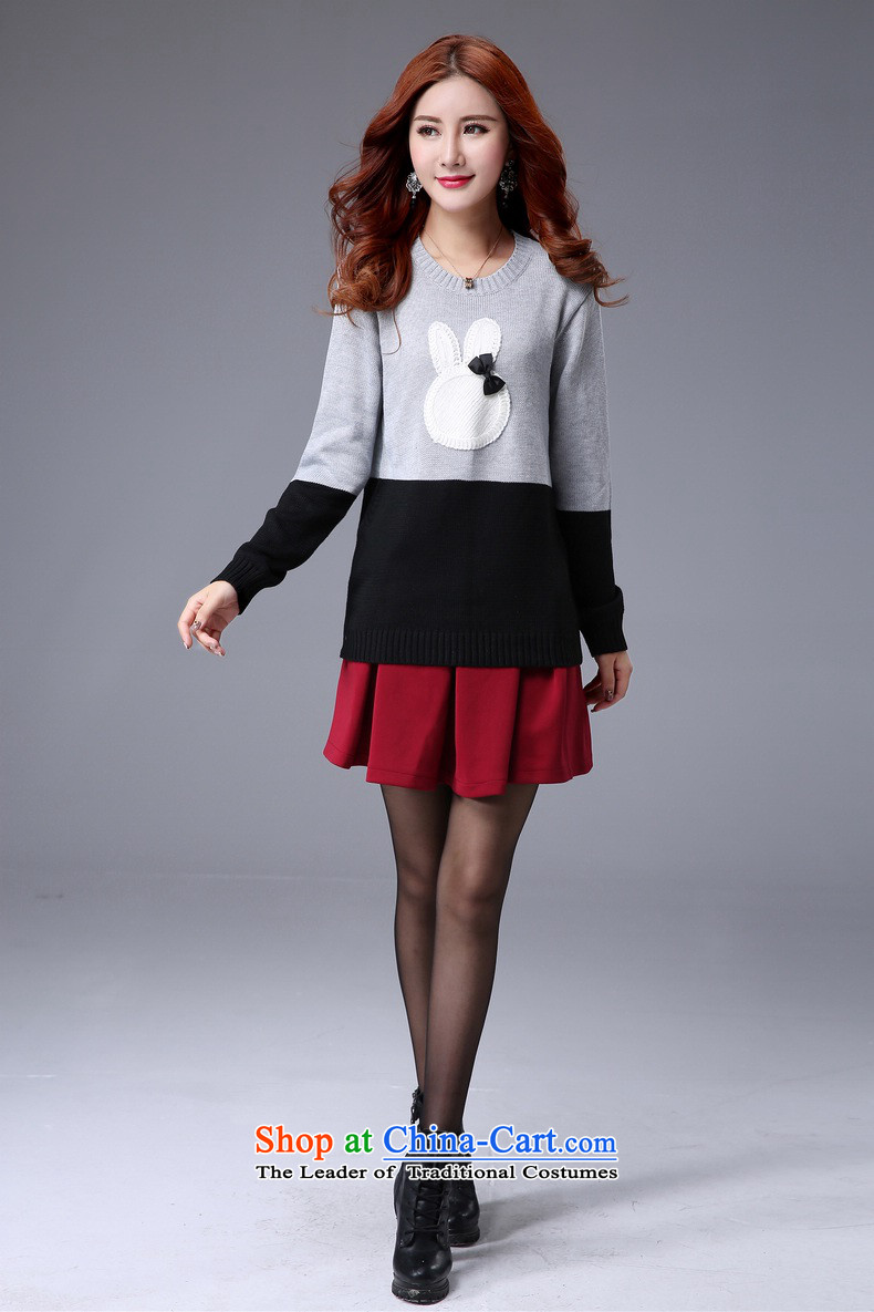 The burden of large-thick 5XL200 female mm2015 thick new sweater Fall/Winter Collections Korean sent a short skirt to knitwear sweater body skirt sweater red short skirts 5XL about 185-200 catty picture, prices, brand platters! The elections are supplied in the national character of distribution, so action, buy now enjoy more preferential! As soon as possible.