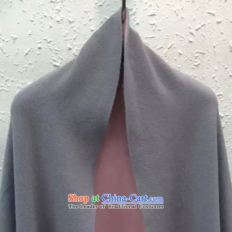 Close the new flow of girl-sided flannel coats bat sleeves shawl loose jacket coat female A0128 gross is light gray , L, intimacy Girl (qinminvlang) , , , shopping on the Internet