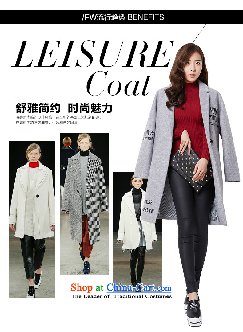 A Grain Gross deduction jacket female incense? 2015 shadow of winter clothing new text stamp a wool coat in long gray L pictures, Sau San price, brand platters! The elections are supplied in the national character of distribution, so action, buy now enjoy more preferential! As soon as possible.