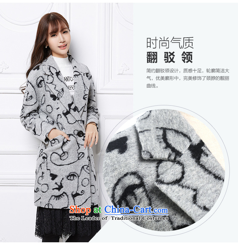 Wool Coat Heung Ying 2015? winter clothing in new long a wool coat Sau San stamp gross female gray jacket? M picture, prices, brand platters! The elections are supplied in the national character of distribution, so action, buy now enjoy more preferential! As soon as possible.