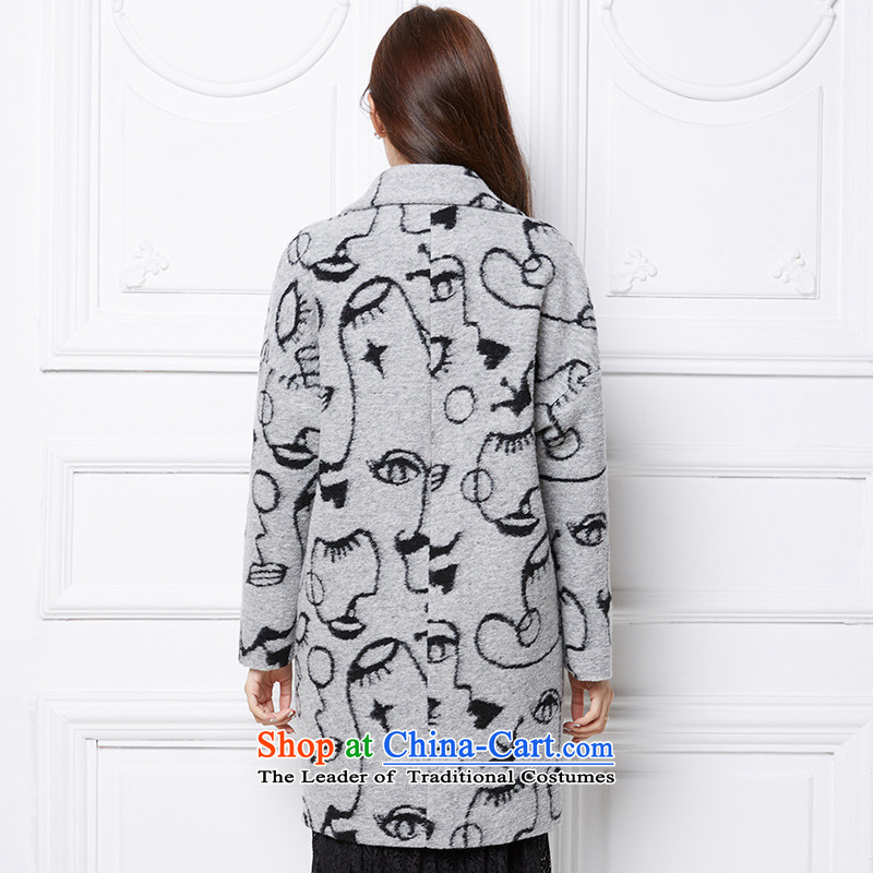 Wool Coat Heung Ying 2015? winter clothing in new long a wool coat Sau San stamp gross jacket female gray , then the Champs Elysees (XIANGYING stylish shadow) , , , shopping on the Internet