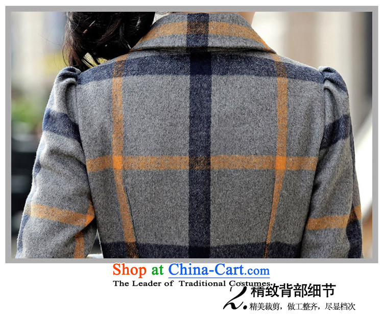 Ben Nga optimization of autumn and winter 2015 new coats, wool? long coats C1155 tartan navy blue, M pictures, prices, brand platters! The elections are supplied in the national character of distribution, so action, buy now enjoy more preferential! As soon as possible.