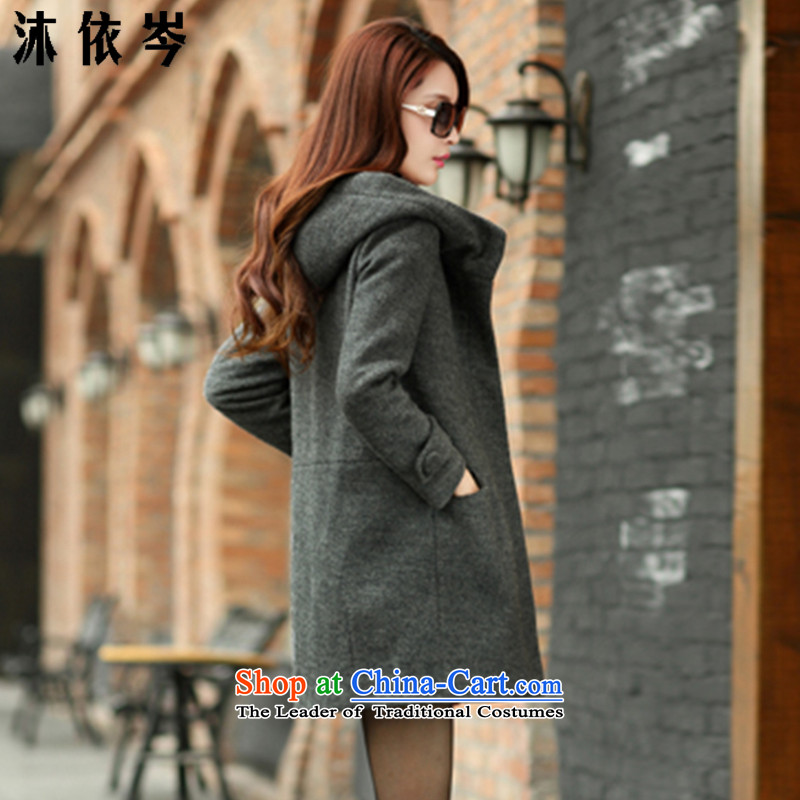 In accordance with the CEN 2015 bathing in the autumn and winter New Women Korean large Sau San with cap female hair plush coat 286#? According to the stream, L, Gray (MYC CEN) , , , shopping on the Internet