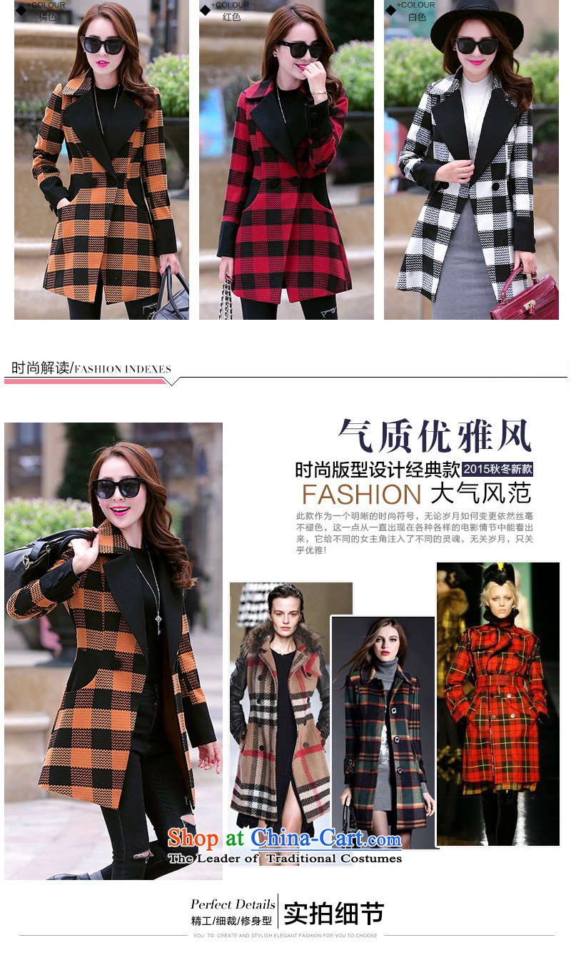 Yu Chien YQ 2015 Fall/Winter Collections new Korean grid gross jacket? 