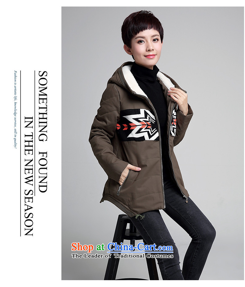 Hundred Li Ying thick winter 2015 new sister jacket, mm thick cotton coat to xl graphics thin women with cap, chestnut horses 3XL- COTTON SHORT recommendations 145-165 catty picture, prices, brand platters! The elections are supplied in the national character of distribution, so action, buy now enjoy more preferential! As soon as possible.