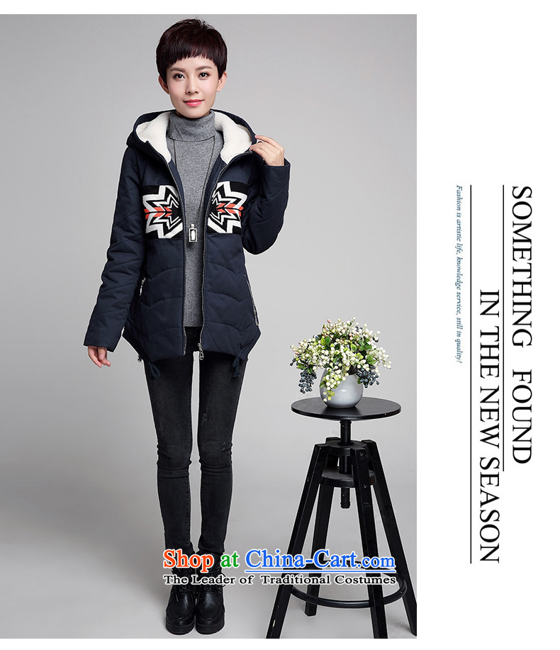 Hundred Li Ying thick winter 2015 new sister jacket, mm thick cotton coat to xl graphics thin women with cap, chestnut horses 3XL- COTTON SHORT recommendations 145-165 catty picture, prices, brand platters! The elections are supplied in the national character of distribution, so action, buy now enjoy more preferential! As soon as possible.