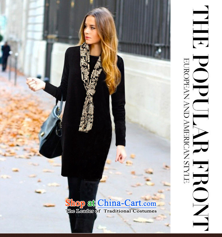 2015 winter clothing new Korean version of large numbers of ladies thick MM loose, Hin thin, thick 200 catties thick sister thick plus long-sleeved forming the winter, lint-free suits XXXXL black skirt picture, prices, brand platters! The elections are supplied in the national character of distribution, so action, buy now enjoy more preferential! As soon as possible.