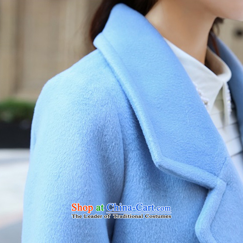 Yan Yi, gross? For Winter 2015 female Coat new women in Korean long hair Sau San? 9852 XL, Xin jacket, gray clothes shopping on the Internet has been pressed.