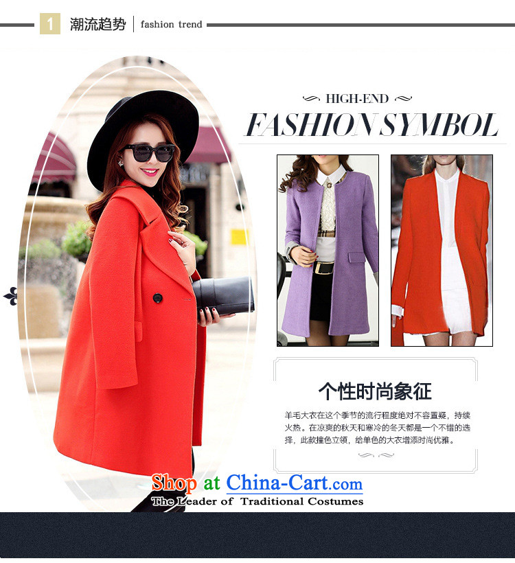 Korean figure for autumn and winter 2015, Connie on new Western liberal large a wool coat female Heung-wind jacket girl in gross? Long Korean thick wool red cloak orange M pictures?, prices, brand platters! The elections are supplied in the national character of distribution, so action, buy now enjoy more preferential! As soon as possible.