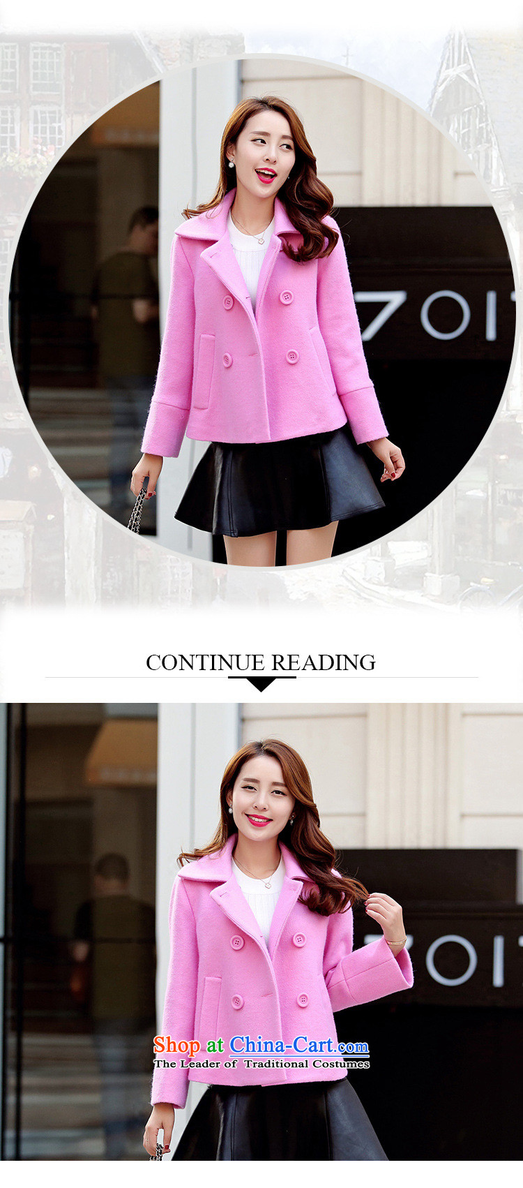 Korean figure Connie autumn and winter 2015 install new pink small incense wind jacket female short hair?), double-Korean large Sau San so Coat wool? cloak of red M picture jacket, prices, brand platters! The elections are supplied in the national character of distribution, so action, buy now enjoy more preferential! As soon as possible.