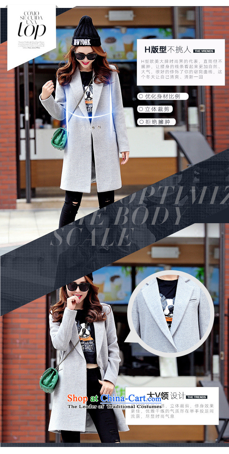 Korean figure Connie of autumn and winter 2015 on new small-wind jacket girl in gross? Long Korean large Sau San female wool a wool coat Europe so Coat Female Red orange M picture, prices, brand platters! The elections are supplied in the national character of distribution, so action, buy now enjoy more preferential! As soon as possible.