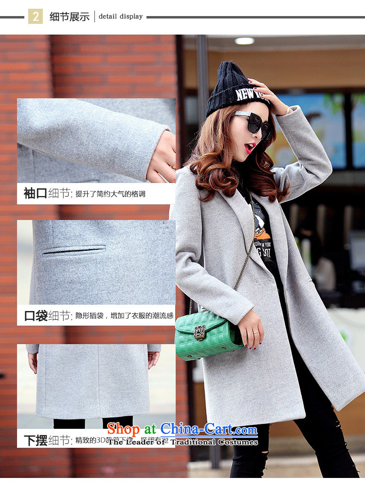 Korean figure Connie of autumn and winter 2015 on new small-wind jacket girl in gross? Long Korean large Sau San female wool a wool coat Europe so Coat Female Red orange M picture, prices, brand platters! The elections are supplied in the national character of distribution, so action, buy now enjoy more preferential! As soon as possible.