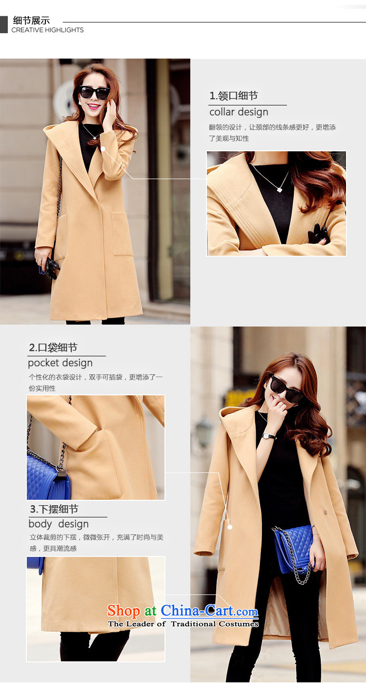 Korean figure Connie autumn and winter 2015 new stylish Western liberal larger Female Cap coats Korean? 