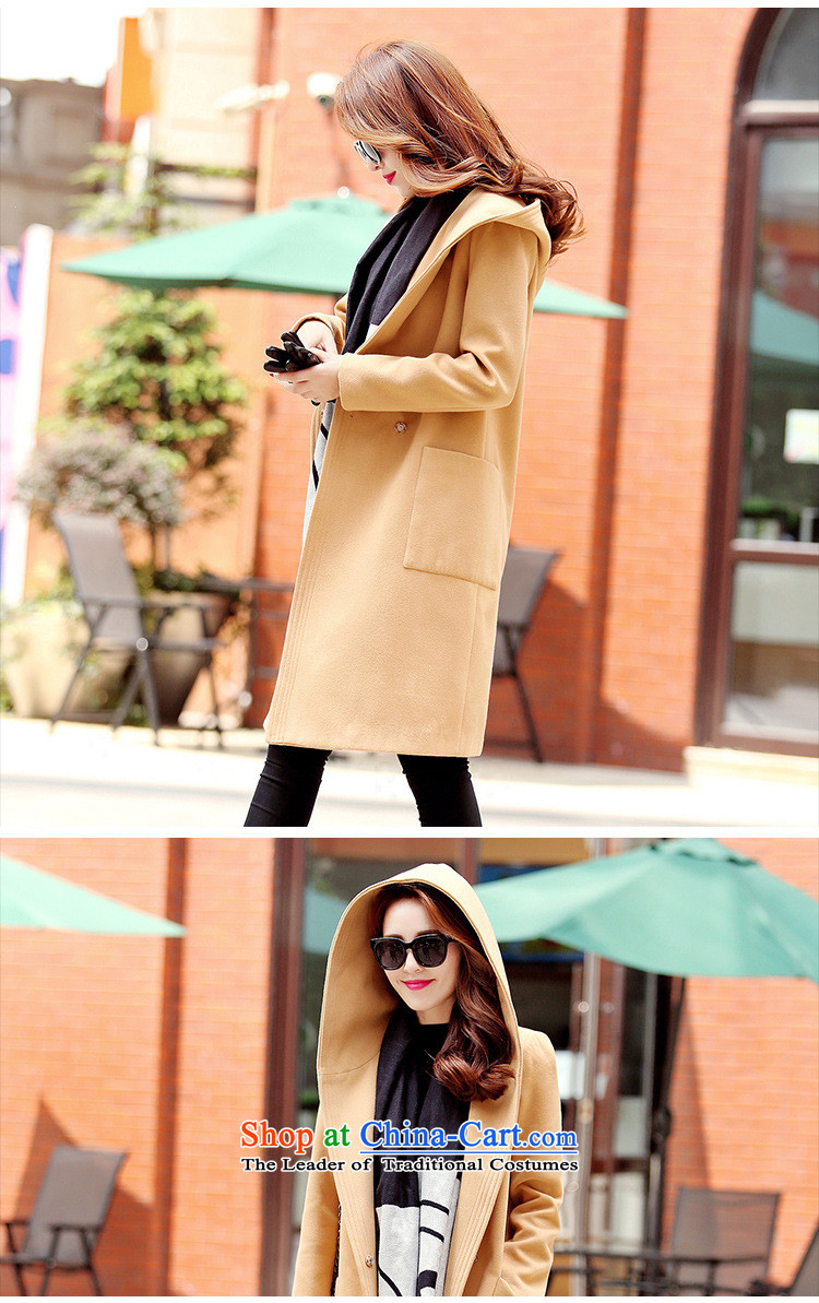 Korean figure Connie autumn and winter 2015 new stylish Western liberal larger Female Cap coats Korean? 