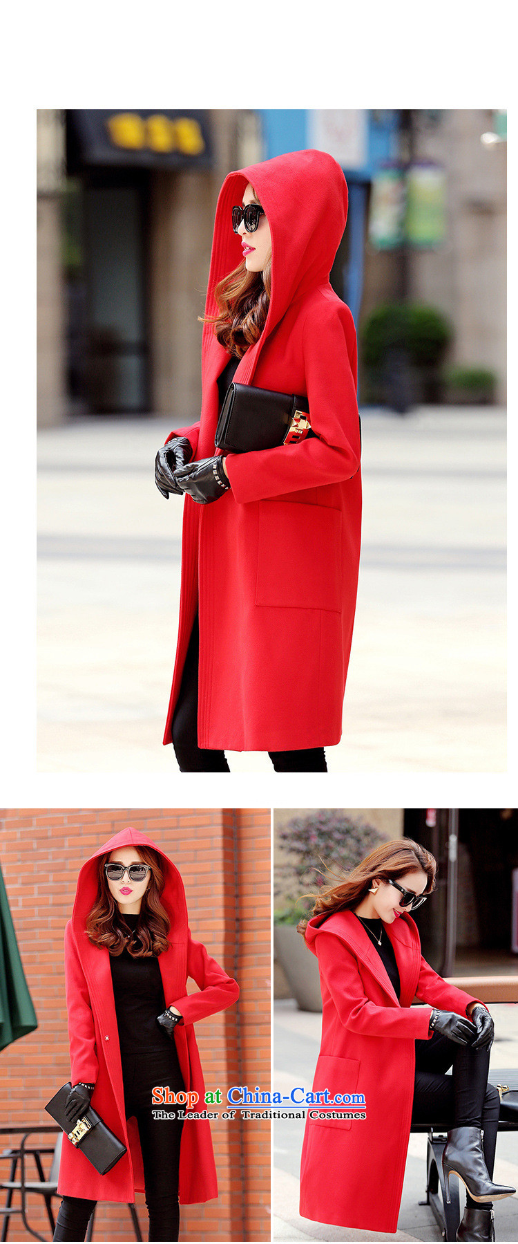 Korean figure Connie autumn and winter 2015 new stylish Western liberal larger Female Cap coats Korean? 