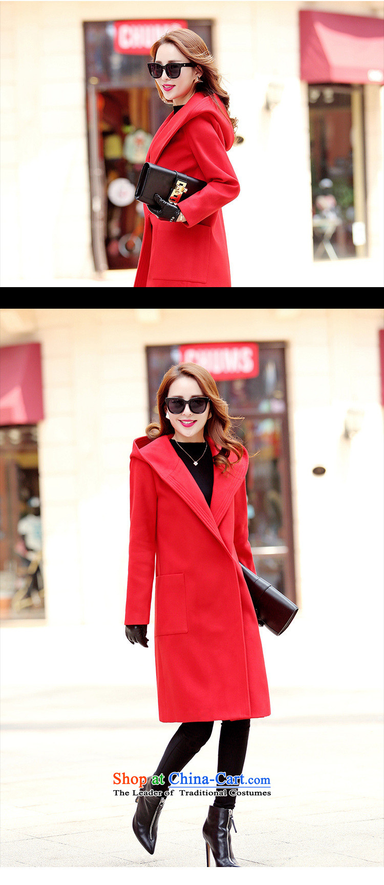 Korean figure Connie autumn and winter 2015 new stylish Western liberal larger Female Cap coats Korean? 