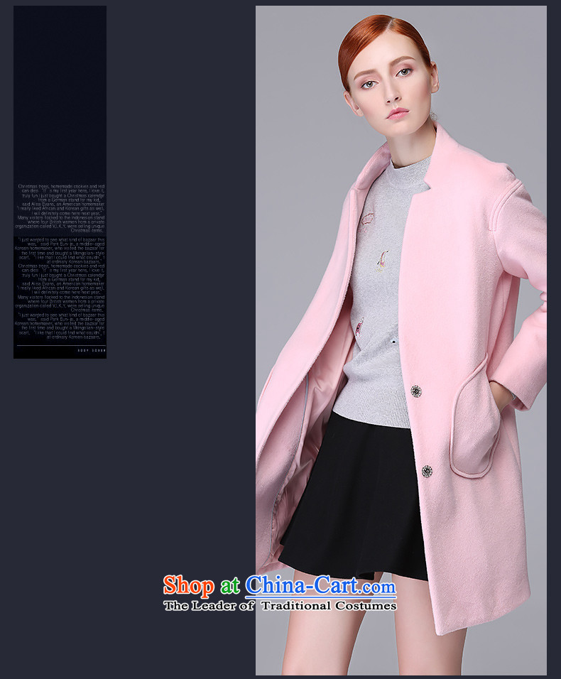 The Greek Golden Harvest Year 2015 Van Gogh autumn and winter new stylish and simple pure colors in the collar long suit small wild beauty?  66012 jacket gray hair S picture, prices, brand platters! The elections are supplied in the national character of distribution, so action, buy now enjoy more preferential! As soon as possible.