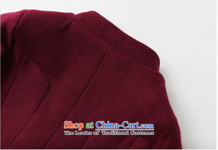 Yi love wave 2015 autumn and winter new larger version in Korea Sau San long wool coat jacket female 802? red XXL picture, prices, brand platters! The elections are supplied in the national character of distribution, so action, buy now enjoy more preferential! As soon as possible.