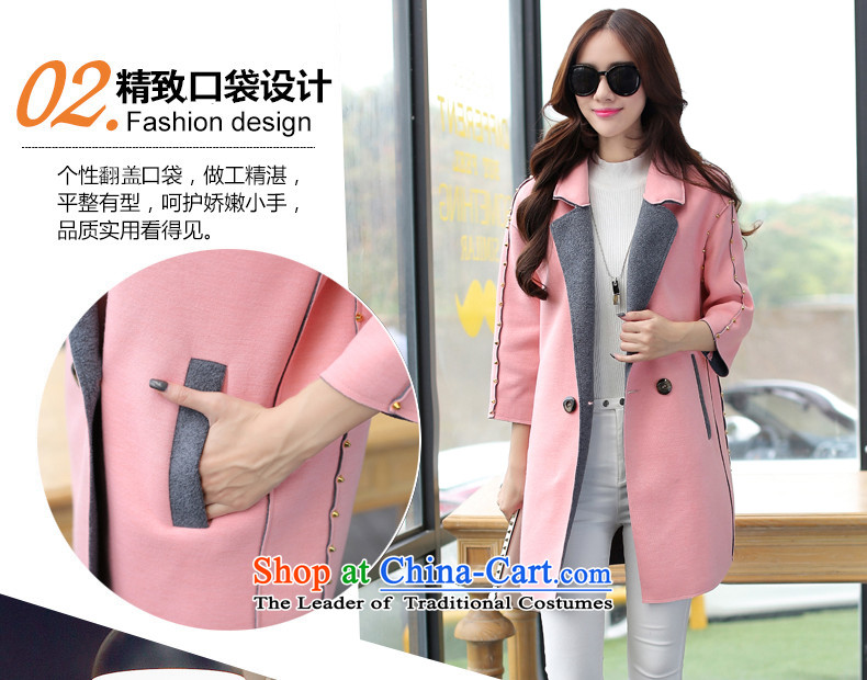 Alejandro Toledo kisses 2015 autumn and winter new products small wind stylish Korean Champs Elysees Beauty Girl in gross? jacket long a wool coat 1008 pink M picture, prices, brand platters! The elections are supplied in the national character of distribution, so action, buy now enjoy more preferential! As soon as possible.