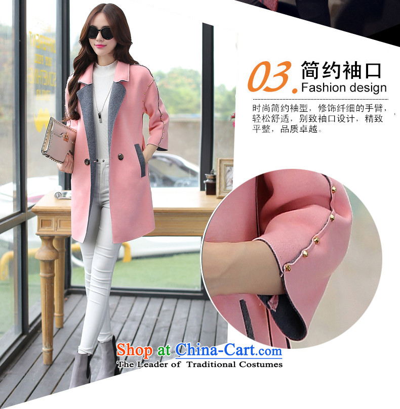 Alejandro Toledo kisses 2015 autumn and winter new products small wind stylish Korean Champs Elysees Beauty Girl in gross? jacket long a wool coat 1008 pink M picture, prices, brand platters! The elections are supplied in the national character of distribution, so action, buy now enjoy more preferential! As soon as possible.