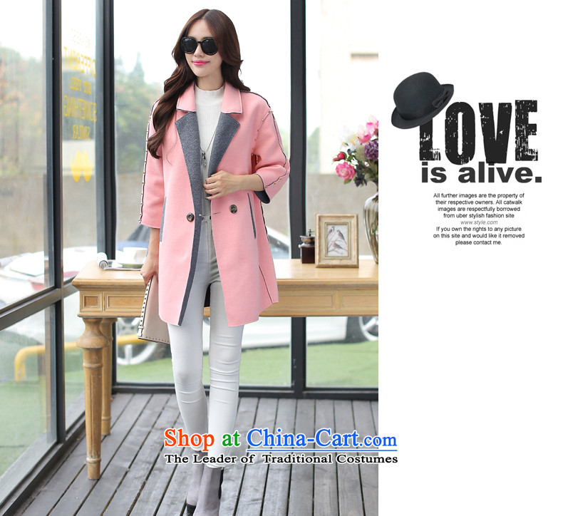 Alejandro Toledo kisses 2015 autumn and winter new products small wind stylish Korean Champs Elysees Beauty Girl in gross? jacket long a wool coat 1008 pink M picture, prices, brand platters! The elections are supplied in the national character of distribution, so action, buy now enjoy more preferential! As soon as possible.