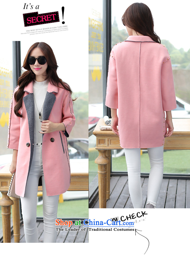 Alejandro Toledo kisses 2015 autumn and winter new products small wind stylish Korean Champs Elysees Beauty Girl in gross? jacket long a wool coat 1008 pink M picture, prices, brand platters! The elections are supplied in the national character of distribution, so action, buy now enjoy more preferential! As soon as possible.