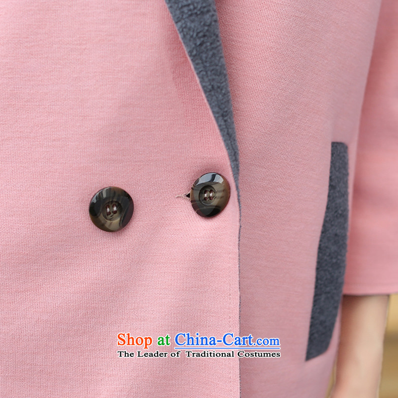 Alejandro Toledo kisses 2015 autumn and winter new products small wind stylish Korean Champs Elysees Beauty Girl in gross? jacket long a wool coat 1008 pink M Chao kisses (hangzhiwen) , , , shopping on the Internet